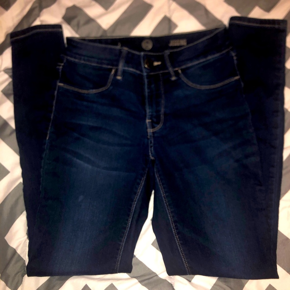 Dark blue, jean leggings